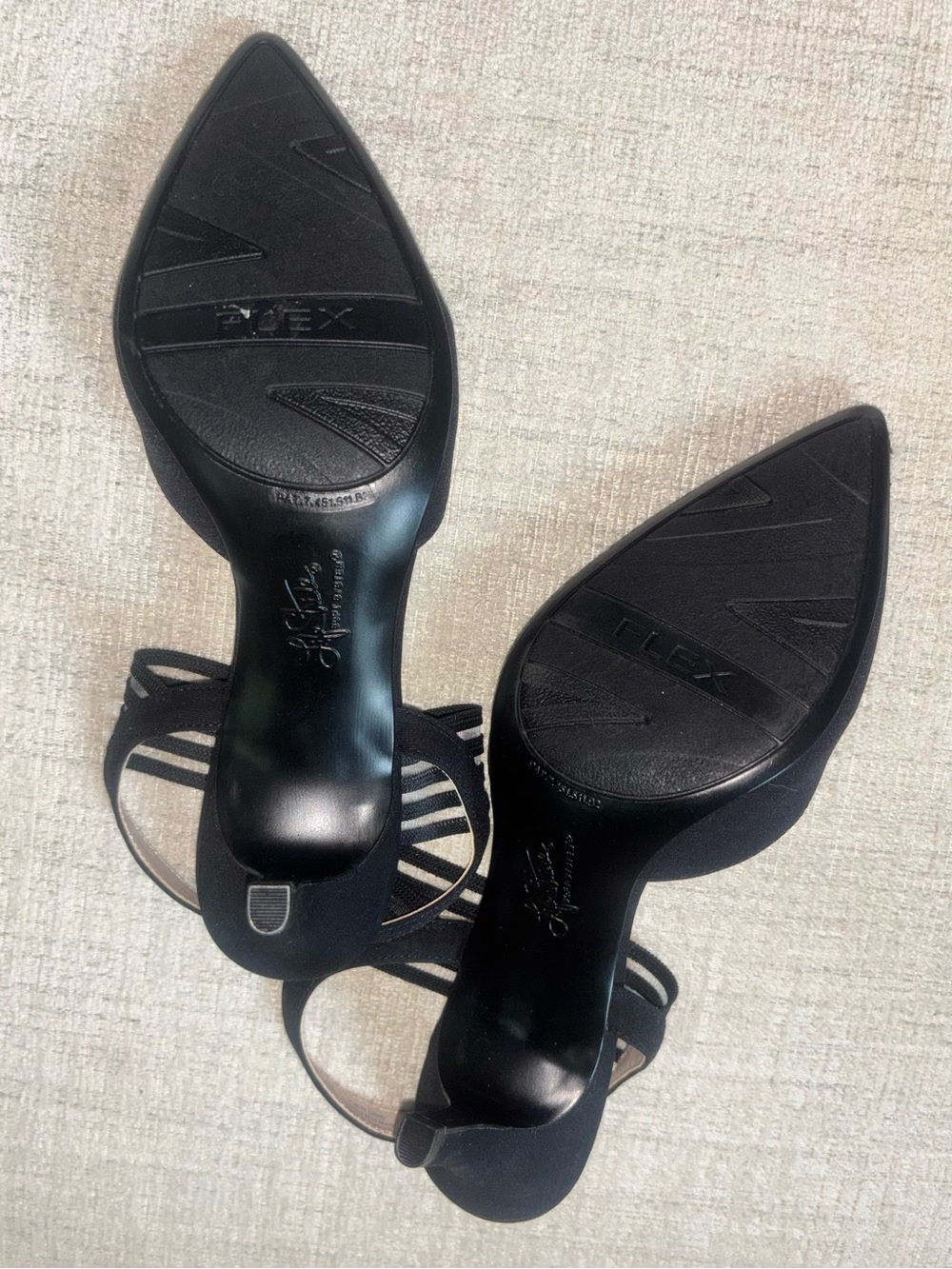 LifeStride Soft System Black Pointed Toe Slingback Heels 8.5 Office Work Pumps - Picture 10 of 10